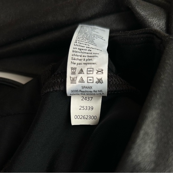 Spanx Faux Leather Leggings High Rise Full Length Size Medium - Picture 14 of 15